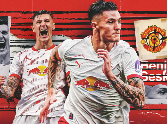benjamin-sesko-akan-bermain-di-man-united
